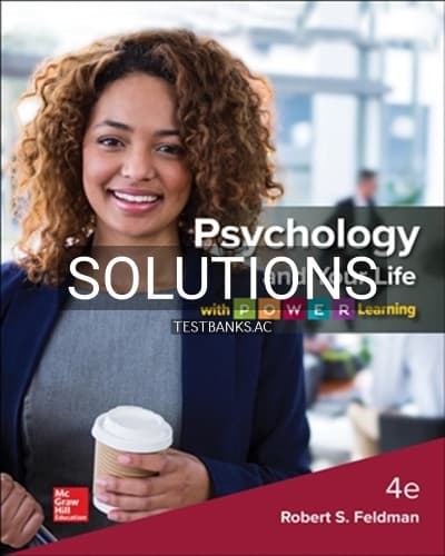 Solutions for Psychology and Your Life with P.O.W.E.R Learning 4th Edition by Feldman cover