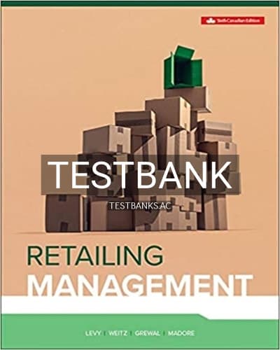 Test Bank for Retailing Management 6th Edition by Levy cover