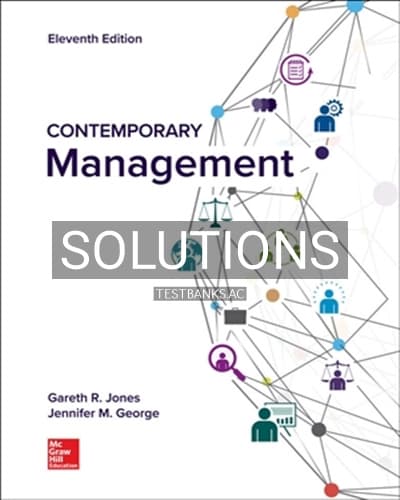 Solutions for Contemporary Management 11th Edition by Jones cover
