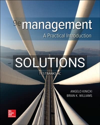Solutions for Management 9th Edition by Kinicki cover
