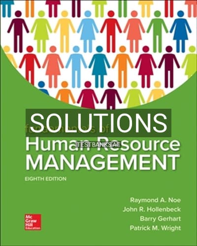 Solutions for Fundamentals of Human Resource Management 8th Edition by Noe cover