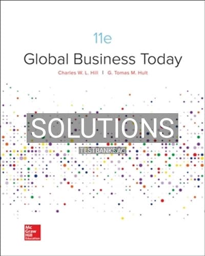 Solutions for Global Business Today 11th Edition by Hill cover