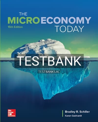 Test Bank for Micro Economy Today 15th Edition by Schiller cover