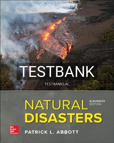 Test Bank for Natural Disasters 11th Edition by Abbott cover