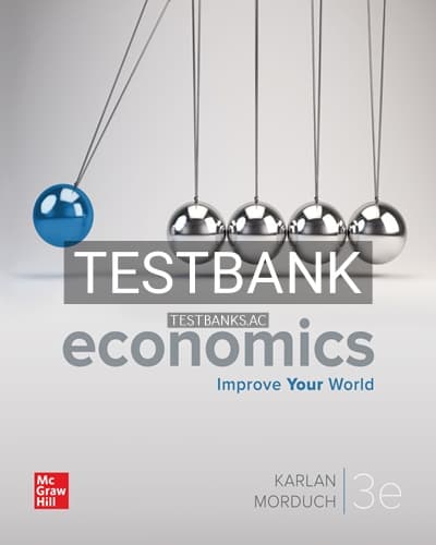 Test Bank for Economics 3rd Edition by Karlan cover