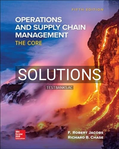 Solutions for Operations and Supply Chain Management 5th Edition by Jacobs cover