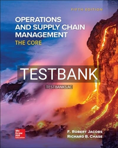 Test Bank for Operations and Supply Chain Management 5th Edition by Jacobs cover