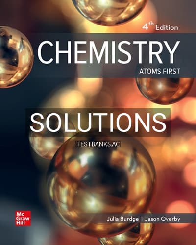 Solutions for Chemistry Atoms First 4th Edition by Burdge cover
