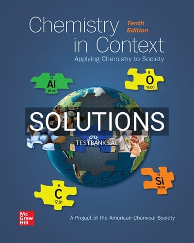 Solutions for Chemistry in Context 10th Edition by American Chemical Society cover