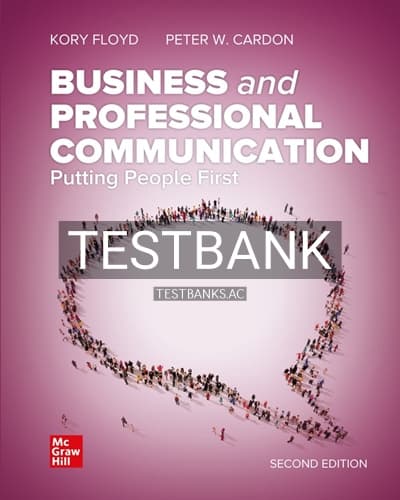 Test Bank for Business and Professional Communication 2nd Edition by Floyd cover