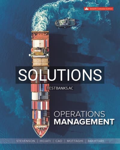 Solutions for Operations Management 7th Edition by Stevenson cover