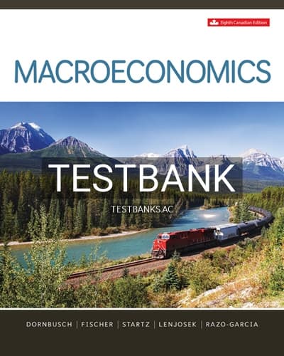 Test Bank for Macroeconomics 8th Edition by Dornbusch cover