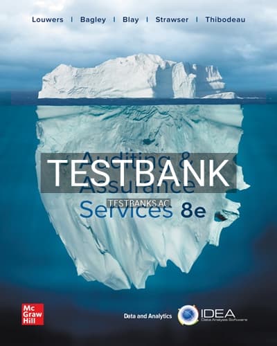 Test Bank for Auditing and Assurance Services 8th Edition by Louwers cover