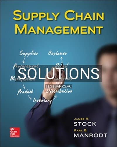 Solutions for Supply Chain Management 1st Edition by Stock cover