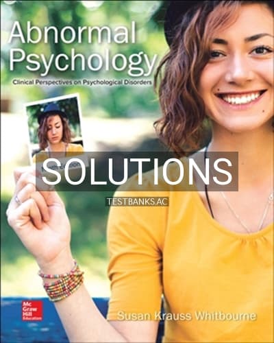 Solutions for Abnormal Psychology 9th Edition by Whitbourne cover