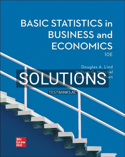 Solutions for Basic Statistics in Business and Economics 10th Edition by Lind cover