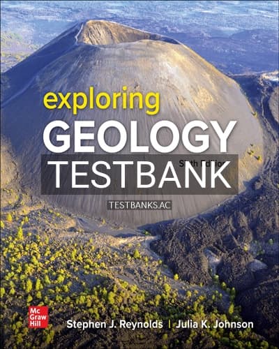 Test Bank for Exploring Geology 6th Edition by Reynolds cover