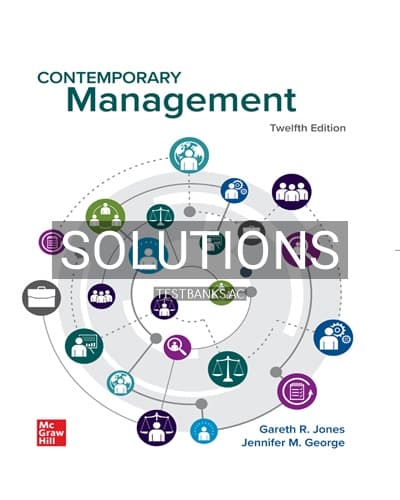 Solutions for Contemporary Management 12th Edition by Jones cover