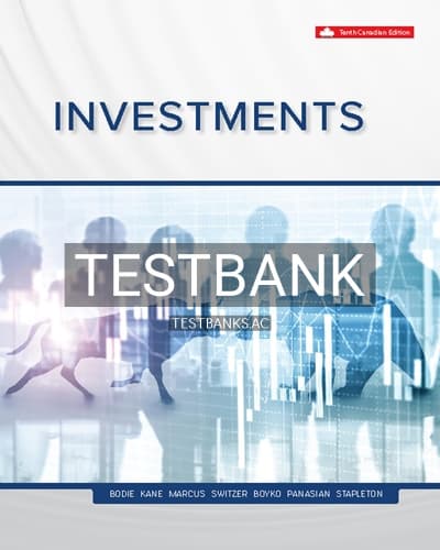 Test Bank for Investments 10th Edition by Bodie cover