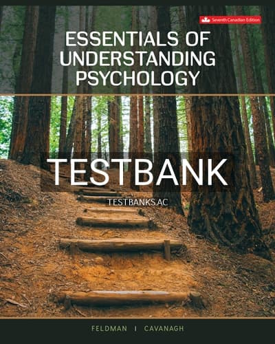 Test Bank for Essentials of Understanding Psychology 7th Edition by Feldman cover
