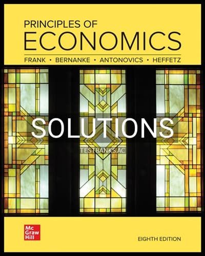 Solutions for Principles of Economics 8th Edition by Frank cover