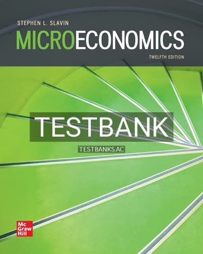 Test Bank for Microeconomics 12th Edition by Slavin cover