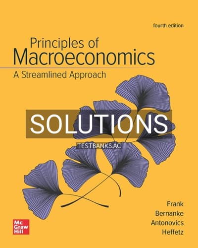 Solutions for Principles of Macroeconomics Streamlined Approach 4th Edition by Frank cover