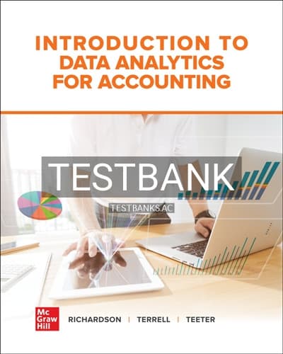 Test Bank for Introduction to Data Analytics for Accounting 1st Edition by Richardson cover