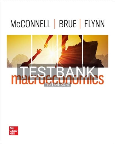Test Bank for Macroeconomics 22nd Edition by McConnell cover