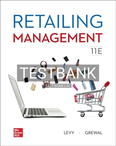 Test Bank for Retailing Management 11th Edition by Levy cover