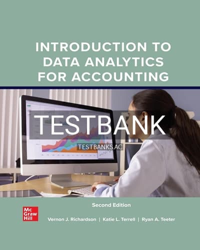 Test Bank for Introduction to Data Analytics for Accounting 2nd Edition by Richardson cover