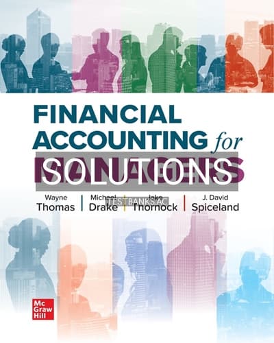 Solutions for Financial Accounting for Managers 1st Edition by Thomas cover