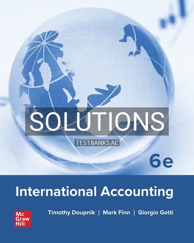 Solutions for International Accounting 6th Edition by Doupnik cover