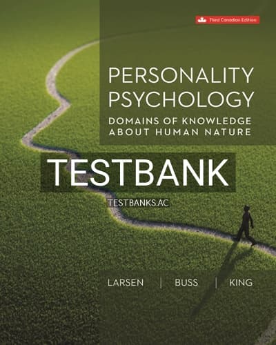 Test Bank for Personality Psychology 3rd Edition by Larsen cover