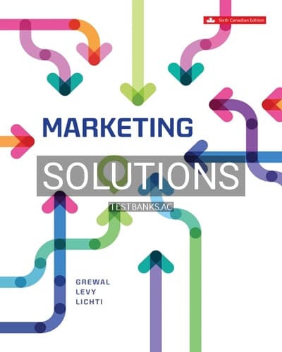 Solutions for Marketing 6th Edition by Grewal cover