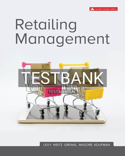 Test Bank for Retailing Management 7th Edition by Levy cover