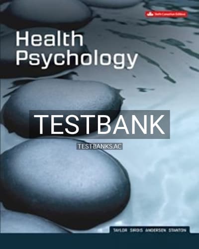 Test Bank for Health Psychology 6th Edition by Taylor cover
