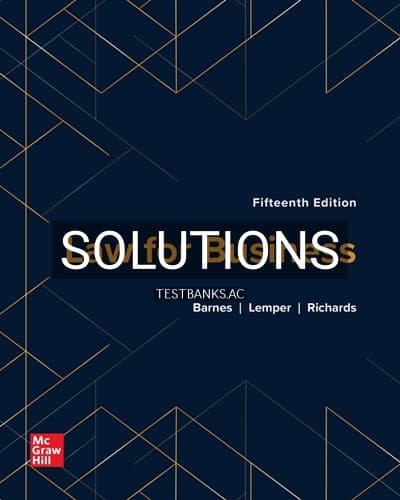 Solutions for Law for Business 15th Edition by Barnes cover