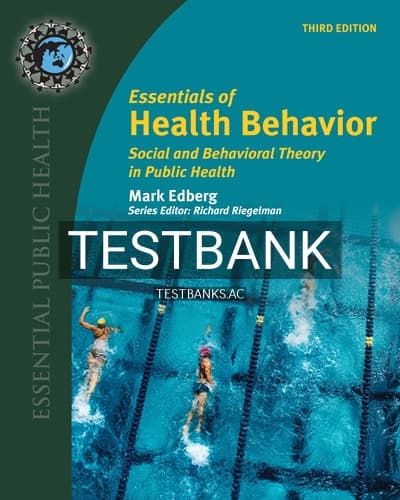 Test Bank for Essentials of Health Behavior 3rd Edition by Edberg cover