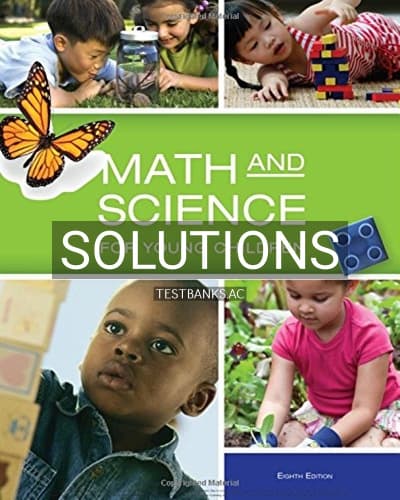 Solutions for Math and Science for Young Children 8th Edition by Charlesworth cover