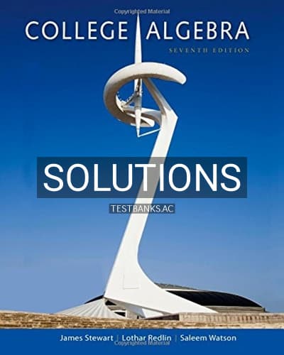 Solutions for College Algebra 7th Edition by Stewart cover