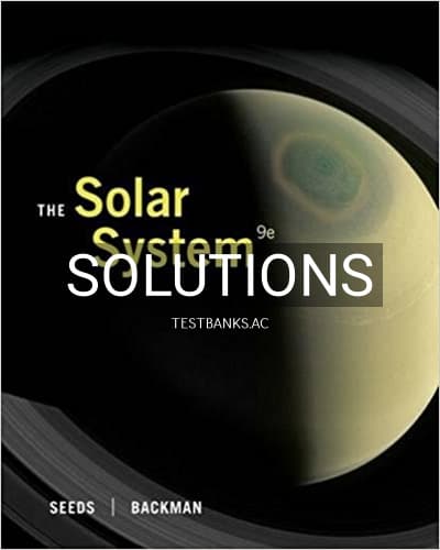 Solutions for Solar System 9th Edition by Seeds cover