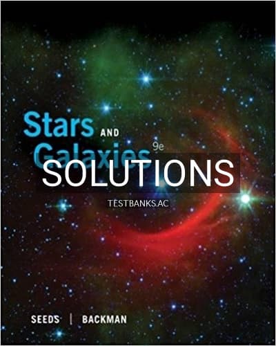 Solutions for Stars and Galaxies 9th Edition by Seeds cover