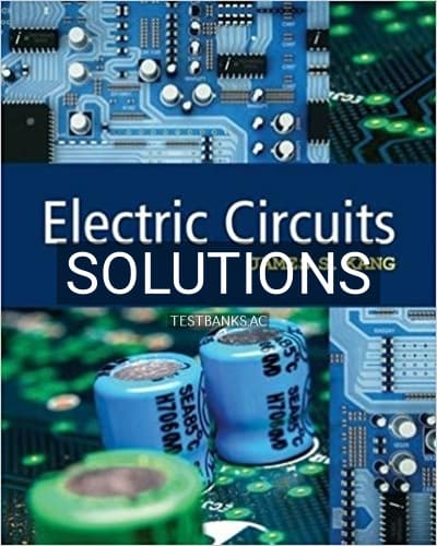 Solutions for Electric Circuits 1st Edition by Kang cover