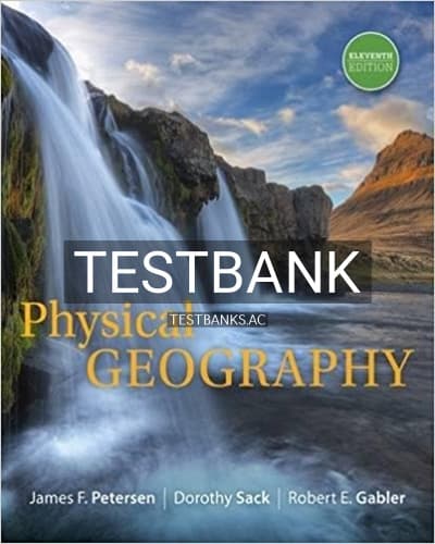 Test Bank for Physical Geography 11th Edition by Petersen cover