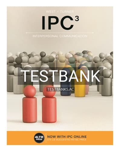 Test Bank for IPC 3rd Edition by West cover