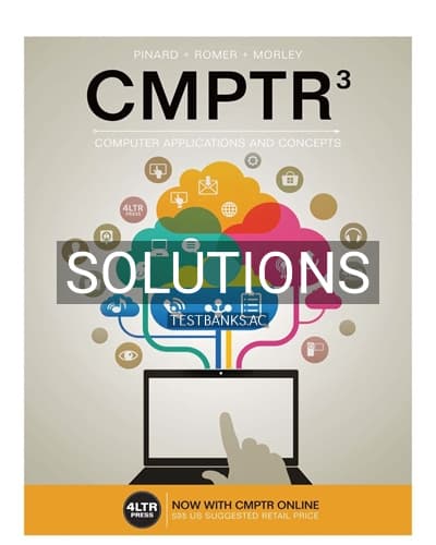 Solutions for CMPTR 3rd Edition by Pinard cover
