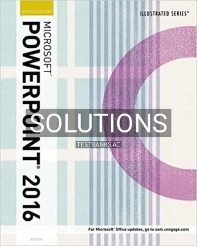 Solutions for Illustrated Microsoft Office 365 and PowerPoint 2016 Introductory 1st Edition by Beskeen cover