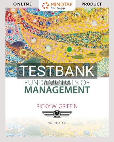 Test Bank for Fundamentals of Management 9th Edition by Griffin cover