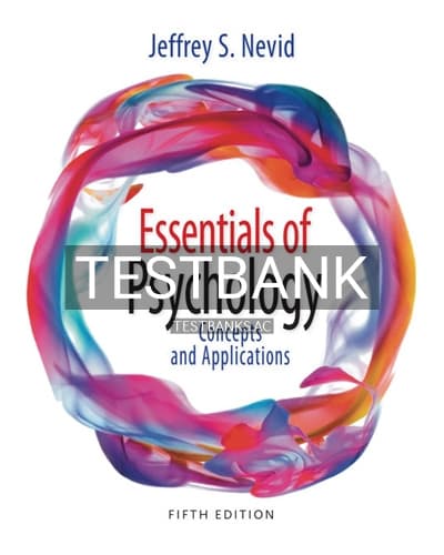 Test Bank for Essentials of Psychology 5th Edition by Nevid cover